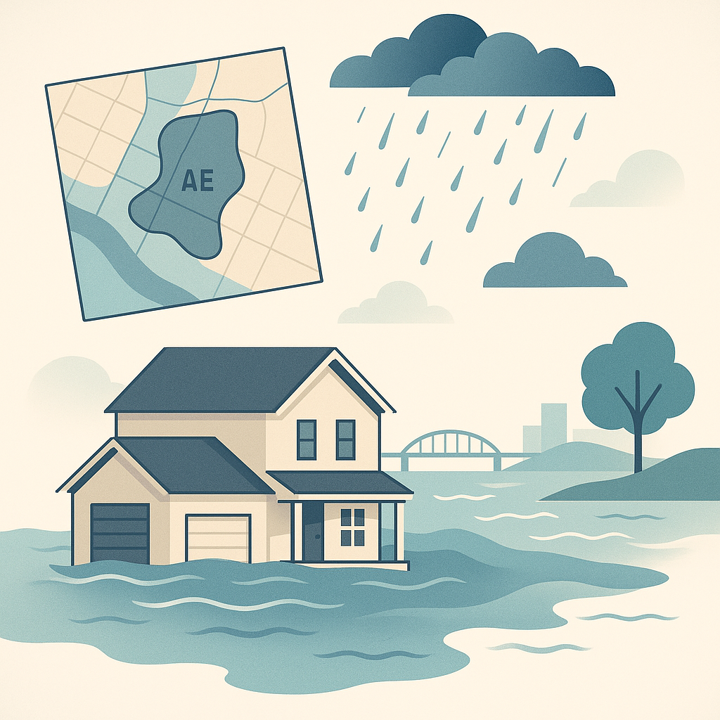 Flood Zone AE is the most commonly encountered Special Flood Hazard Area