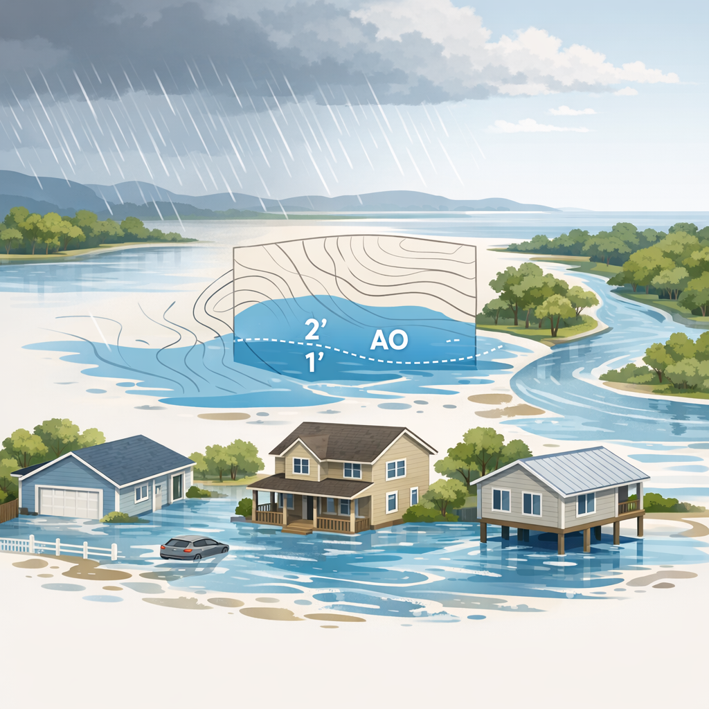 Flood Zone AO: Sheet Flow Shallow Flooding Explained